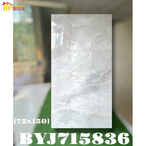 GẠCH ỐP LÁT 75X150 VÂN ĐÁ XÁM TRẮNG