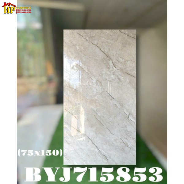 GẠCH ỐP LÁT 75X150 VÂN TIA CHỚP XÁM 853