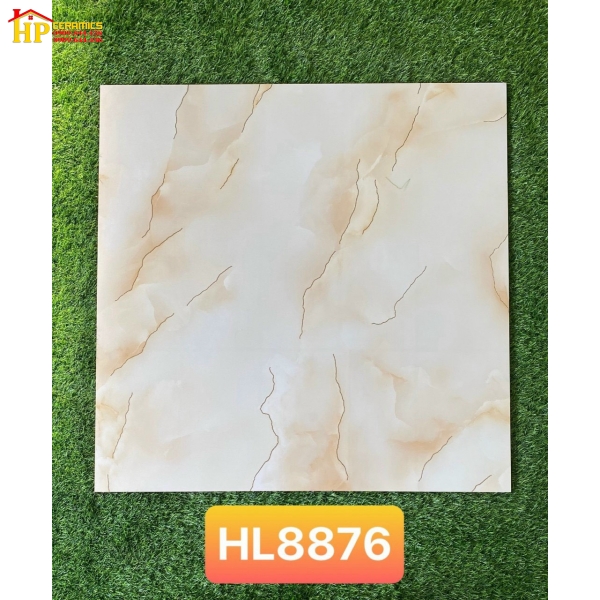GẠCH LÁT NỀN 80X80 TRẮNG VÂN VÀNG 8876