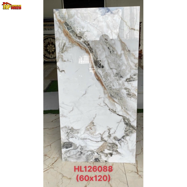 GẠCH LÁT NỀN 60X120 TRẮNG VÂN ĐÁ MARBLE 126088