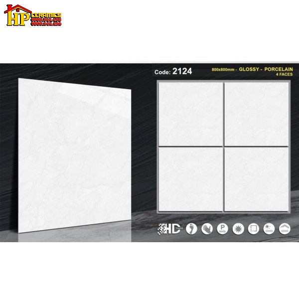 GẠCH LÁT NỀN 80X80 VÂN MÂY XÁM 2124