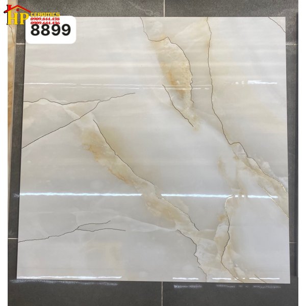 GẠCH LÁT NỀN 80X80 VÂN ĐÁ VÀNG KHẮC KIM 8899