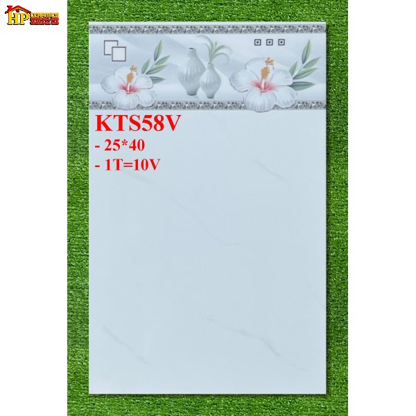 GẠCH ỐP TƯỜNG 25X40 TRẮNG VÂN KHÓI 58