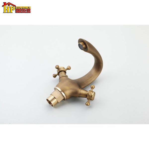 VÒI LAVABO NÓNG LẠNH ĐỒNG THAU CỔ ĐIỂN 2011