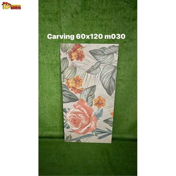 GẠCH LÁT NỀN 60X120 ĐIỂM BÔNG HỒNG MATT