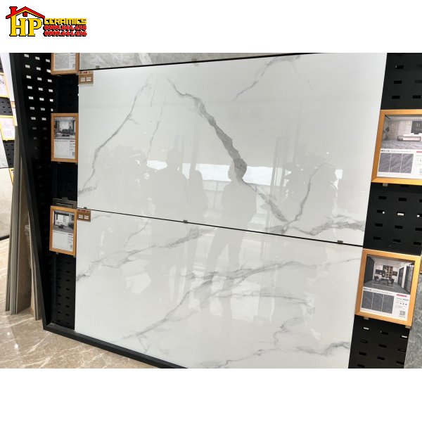 GẠCH LÁT NỀN 90X180 VÂN TRẮNG KHÓI NHẸ CAO CẤP