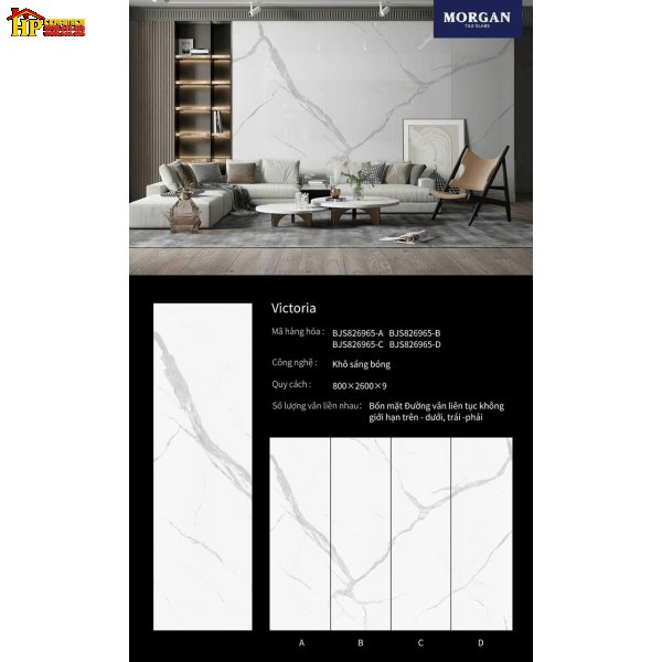 GẠCH LÁT NỀN 80X260 VÂN ĐÁ VICTORIA 6965