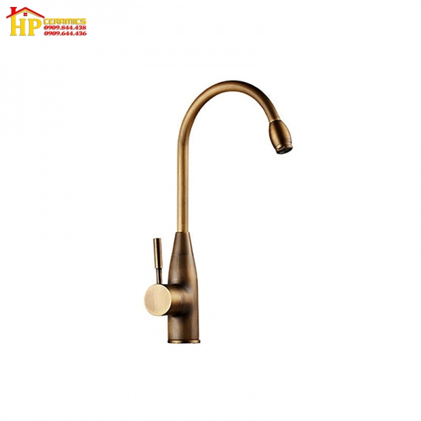 VÒI RỬA CHÉN NÓNG LẠNH ĐỒNG THAU CỔ ĐIỂN RC-01