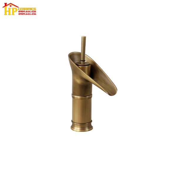 VÒI LAVABO NÓNG LẠNH ĐỒNG THAU S-17