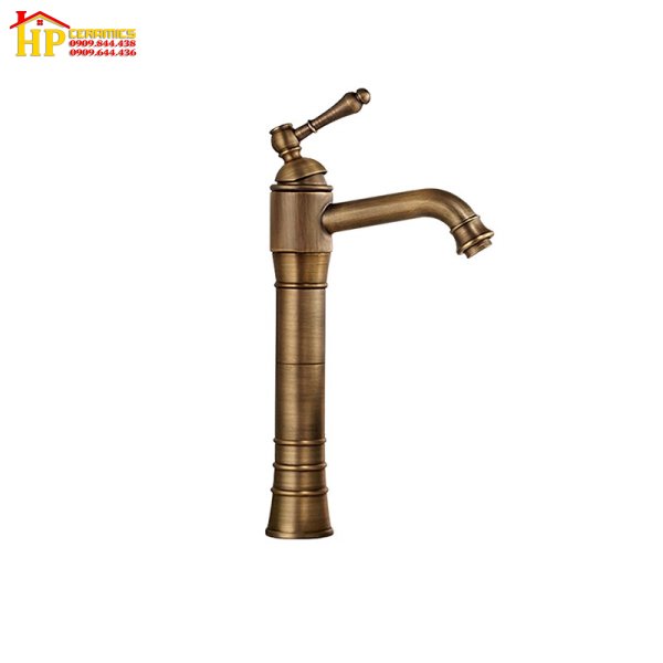 VÒI LAVABO NÓNG LẠNH THÂN CAO CỔ ĐIỂN S-16