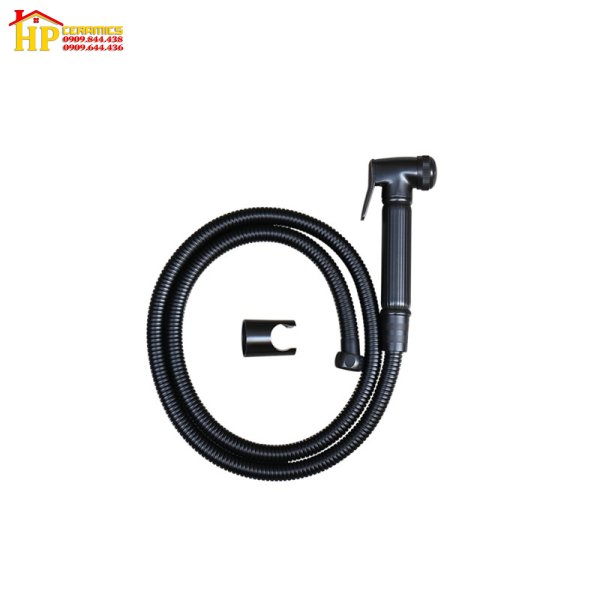 VÒI XỊT RỮA VỆ SINH ĐỒNG THAU MẠ ĐEN CAO CẤP VS-22