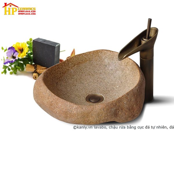 CHẬU LAVABO ĐÁ CUỘI L-15C