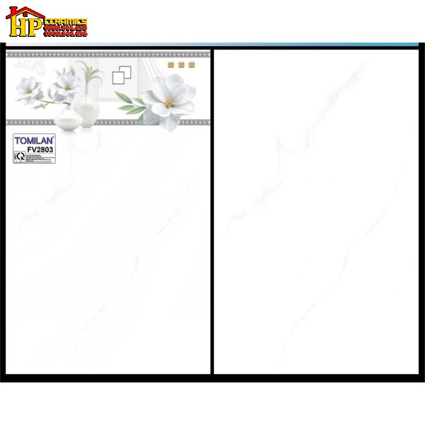 GẠCH ỐP TƯỜNG 25X40 TRẮNG VÂN KHÓI BÔNG TRẮNG GIÁ RẺ 2803