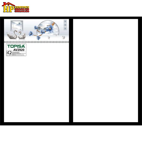 GẠCH ỐP TƯỜNG 25X40 TRẮNG TRƠN ĐIỂM CÂY XANH GIÁ RẺ 2920