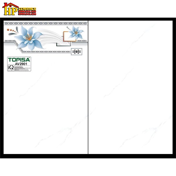 GẠCH ỐP TƯỜNG 25X40 TRẮNG KHÓI ĐIỂM BÔNG 2901