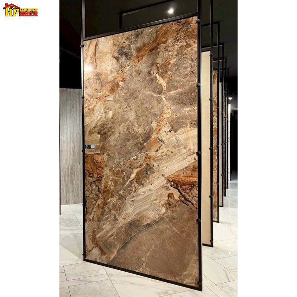 GẠCH LÁT NỀN 120X240 VÂN ĐÁ MARBLE NÂU
