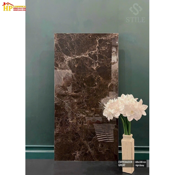 GẠCH LÁT NỀN 60X120 VÂN ĐÁ NÂU NHẬP KHẨU