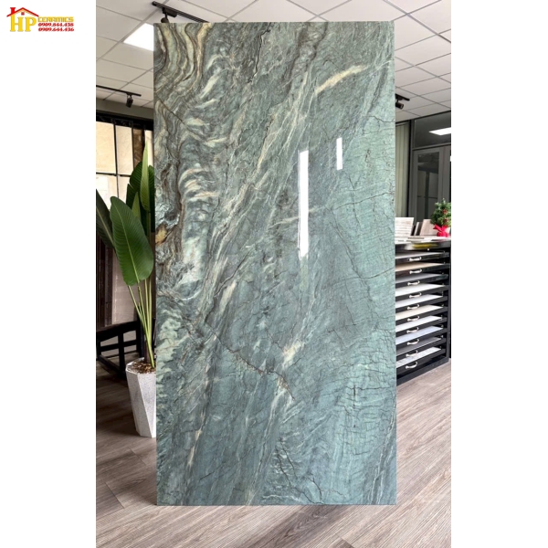 GẠCH LÁT NỀN 80X160 VÂN ĐÁ XANH LAM CAO CẤP