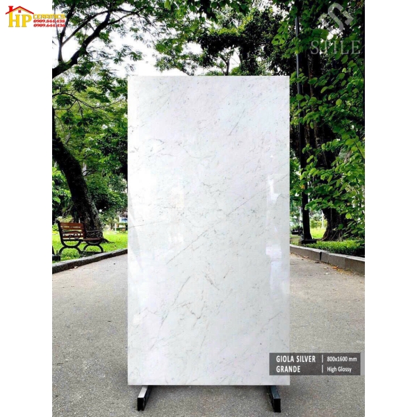 GẠCH LÁT NỀN 80X160 TRẮNG VÂN KHÓI CAO CẤP