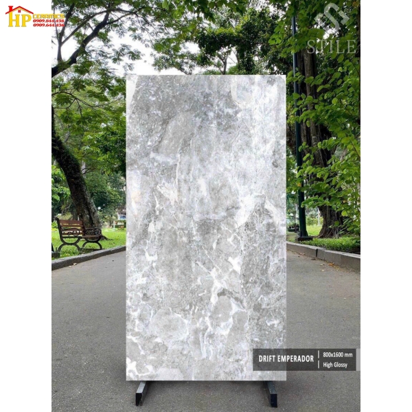 GẠCH LÁT NỀN 80X160 VÂN ĐÁ XÁM CAO CẤP