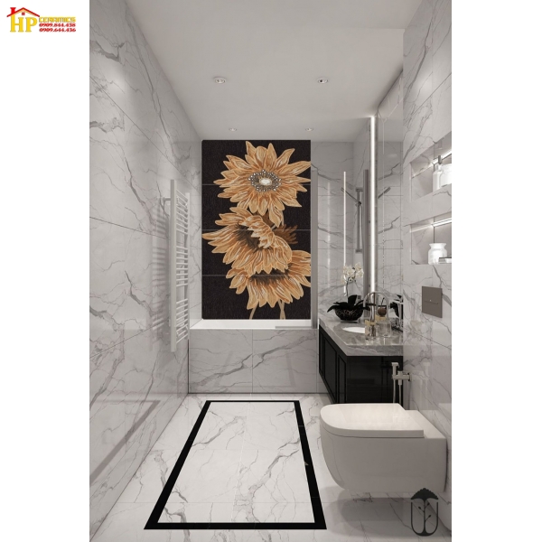 GẠCH LÁT NỀN 60X120 ĐIỂM BÔNG CÚC ĐA SẮC 62119
