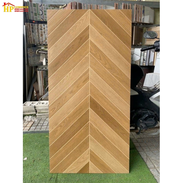 GẠCH LÁT NỀN 60X120 VÂN GỖ GHÉP XƯƠNG CÁ