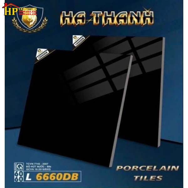 GẠCH LÁT NỀN 60X60 ĐEN TRƠN CAO CẤP 