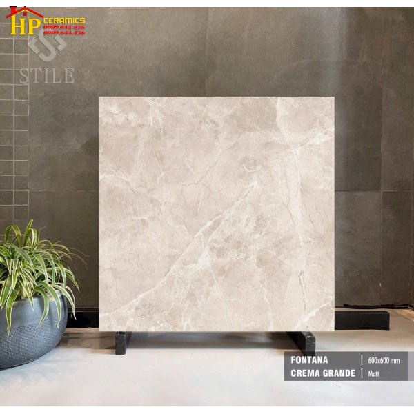 GẠCH LÁT NỀN 60X60 VÂN ĐÁ MỜ FONTANA
