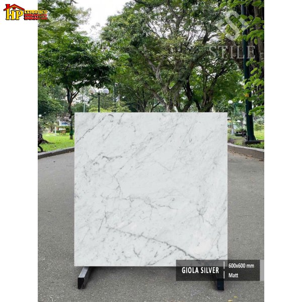 GẠCH LÁT NỀN 60X60 TRẮNG VÂN ĐÁ MATT