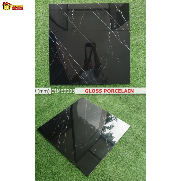 GẠCH LÁT NỀN 60X60 ĐEN VÂN TRẮNG CAO CẤP 63003