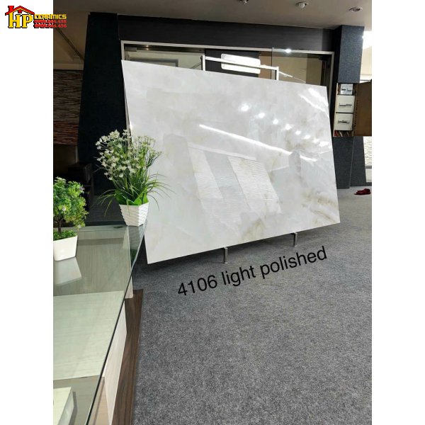 GẠCH ỐP LÁT 120X180 TRẮNG VÂN ĐÁ KEM NHẬP KHẨU CAO CẤP 4106