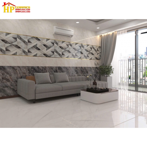 GẠCH ỐP TƯỜNG 30X60 SIÊU MỎNG BÓNG VÂN ĐÁ XÁM MARBLE ĐIỂM HIỂU ỨNG CÁ TÍNH
