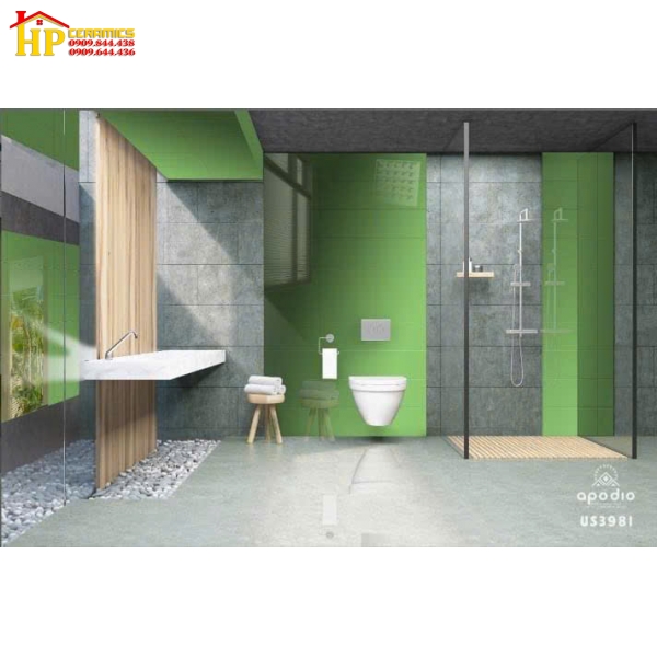 GẠCH 60X60 MÀU XANH LÁ SIÊU BÓNG 7001
