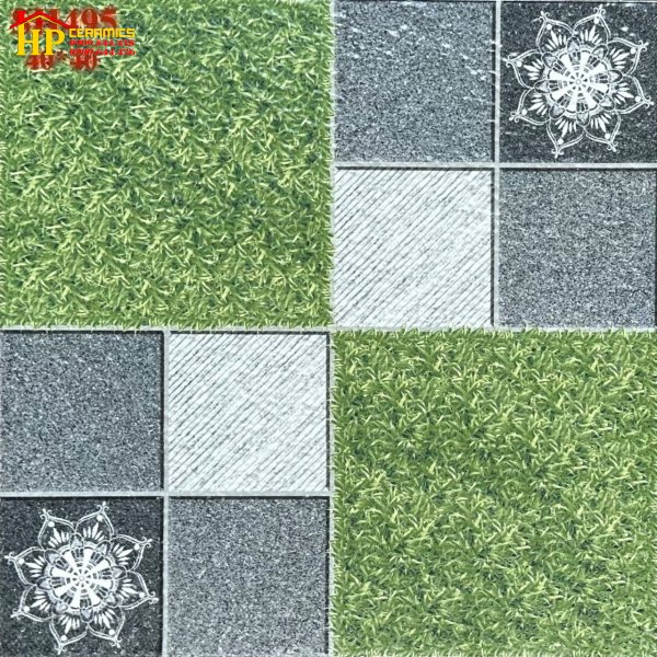 GẠCH SÂN VƯỜN 40X40 CỎ Ô XÁM GIÁ RẺ