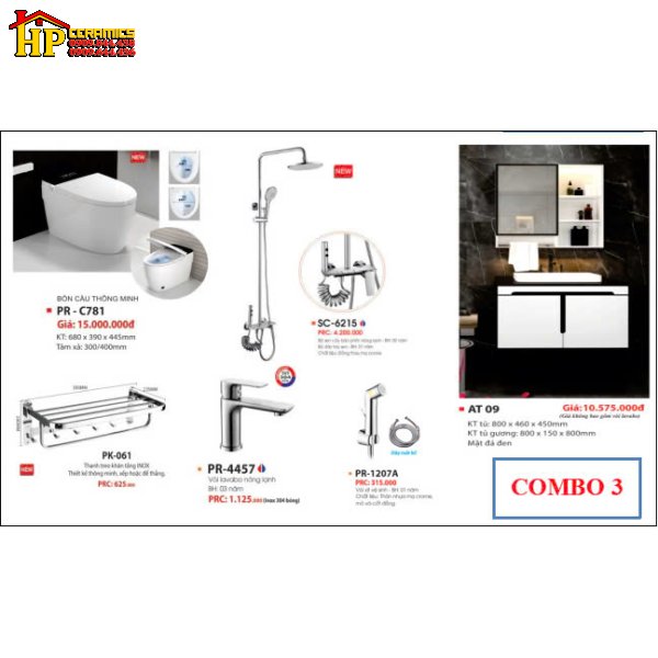 COMBO BÀN CẦU KHỐI THÔNG MINH CAO CẤP