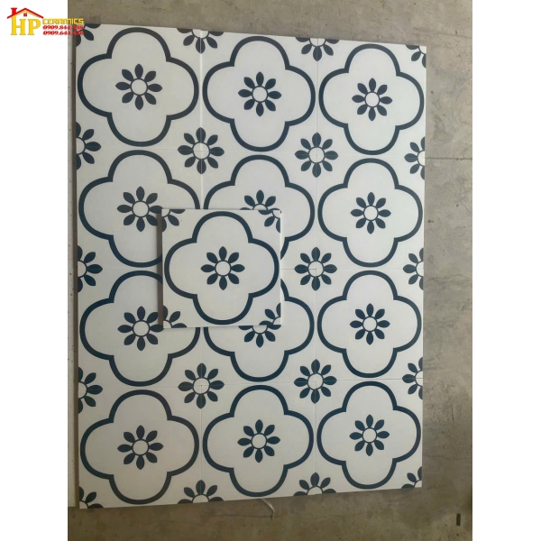 GẠCH ỐP LÁT 30X30 TRANG TRÍ BÔNG ĐEN CAO CẤP NHẬP KHẨU