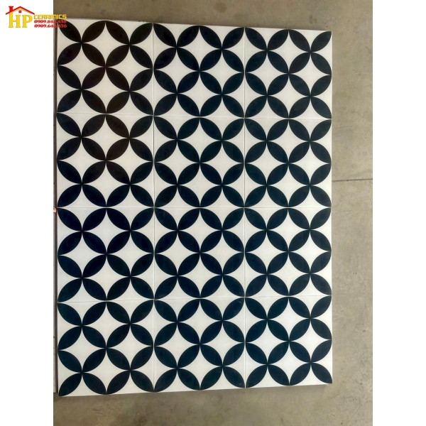 GẠCH ỐP LÁT 30X30 HOA VĂN ĐỒNG TIỀN ĐEN CAO CẤP GIÁ RẺ