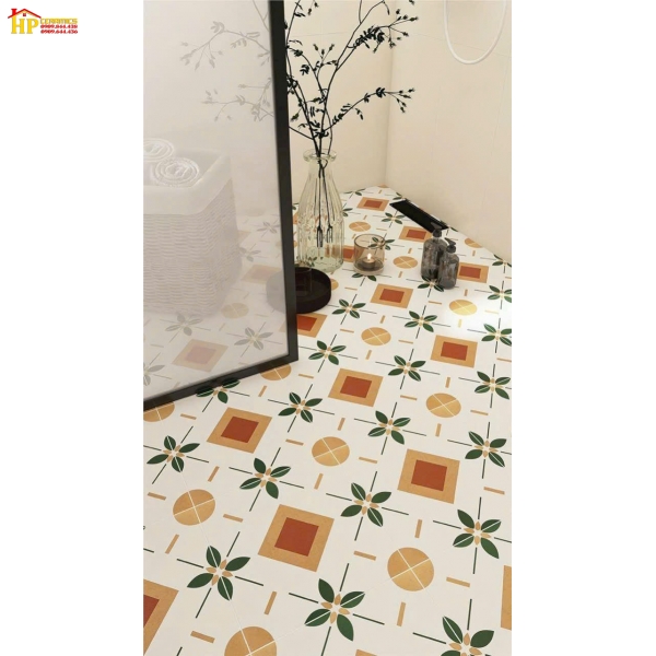 GẠCH ỐP LÁT 30X30 TRANG TRÍ BÔNG CỔ ĐIỂN VÀNG TRẮNG 489 CAO CẤP GIÁ RẺ