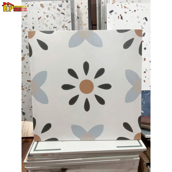 GẠCH ỐP LÁT TRANG TRÍ 30X30 BÔNG CỔ ĐIỂN NỀN TRẮNG CAO CẤP GIÁ RẺ