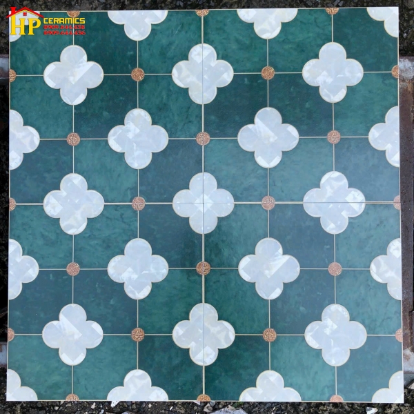 GẠCH 30X30 TRANG TRÍ GIẢ CỔ XANH 521 CAO CẤP GIÁ RẺ