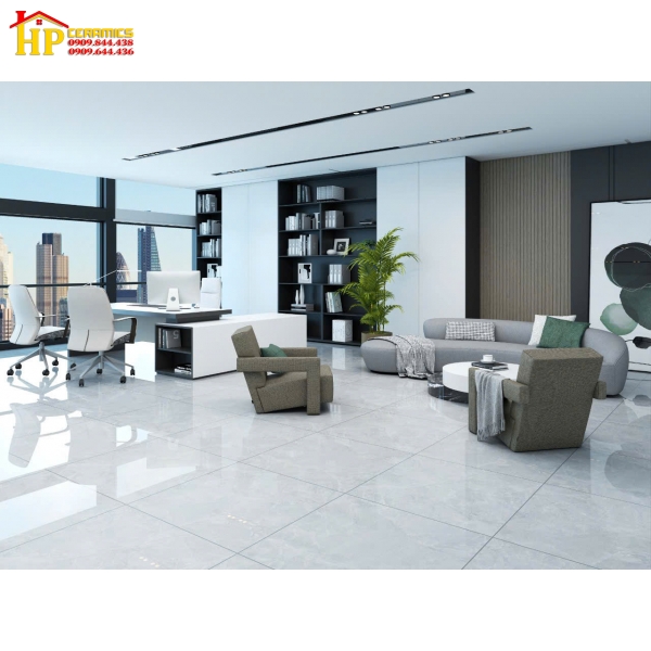 GẠCH LÁT NỀN 80X80 XÁM VÂN MÂY CAO CẤP 3020 GIÁ RẺ