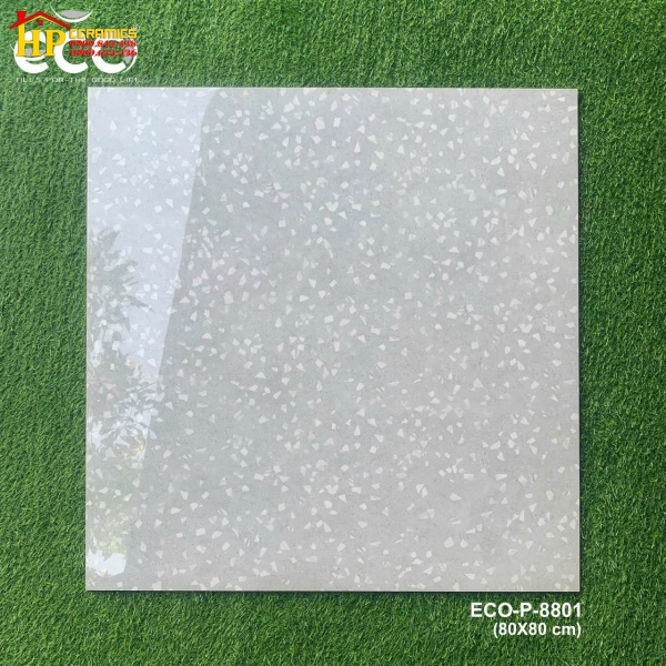 GẠCH LÁT NỀN 80X80 ĐÁ MÀI TRẮNG 8801 CAO CẤP GIÁ RẺ