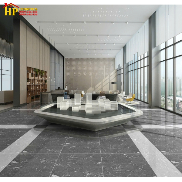GẠCH LÁT NỀN 80X80 VÂN ĐÁ XÁM MARBLE 8806 CAO CẤP GIÁ RẺ