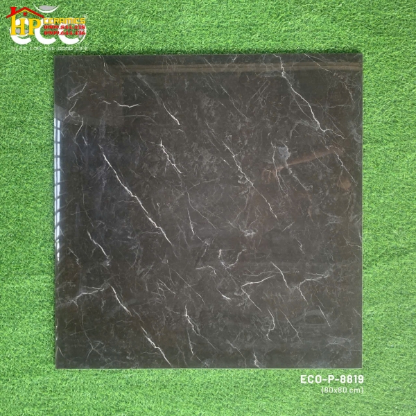 GẠCH LÁT NỀN 80X80 VÂN ĐÁ MARBLE XÁM ĐẬM 8819 CAO CẤP GIẢ RẺ