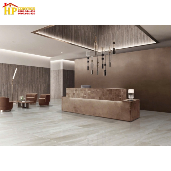 GẠCH LÁT NỀN 60X60 VÂN ĐÁ XÉO XÁM KEM 3010 CAO CẤP GIÁ RẺ