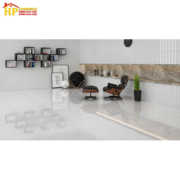 GẠCH LÁT NỀN 60x60 XÁM TRẮNG VÂN MÂY 3020 CAO CẤP GIÁ RẺ