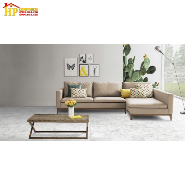 GẠCH LÁT NỀN 60X60 MATT TINH THỂ VÂN ĐÁ XÁM NÂU 6611 CAO CẤP GIÁ RẺ
