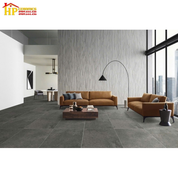 GẠCH LÁT NỀN 60X60 HIỆU ỨNG TINH THỂ VÂN ĐÁ MARBLE XÁM ĐẬM 6609 CAO CẤP GIÁ RẺ