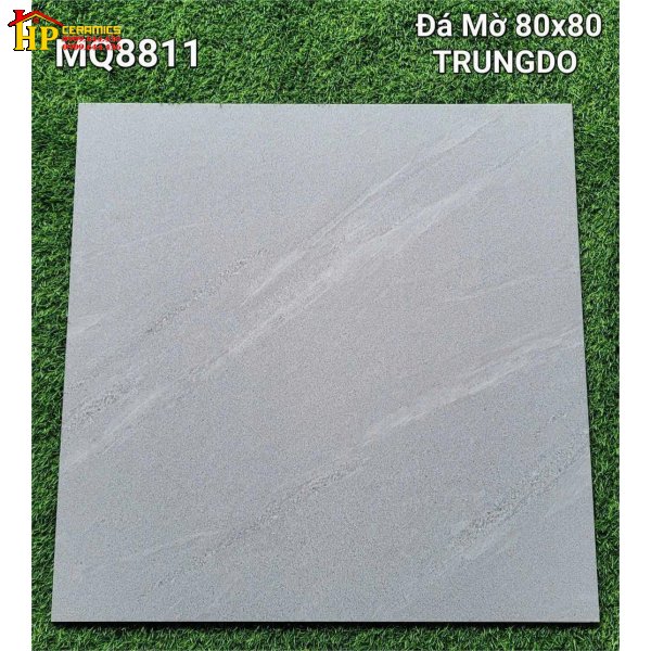 GẠCH LÁT NỀN 80X80 VÂN ĐÁ XÁM XÉO MATT CAO CẤP GIÁ RẺ
