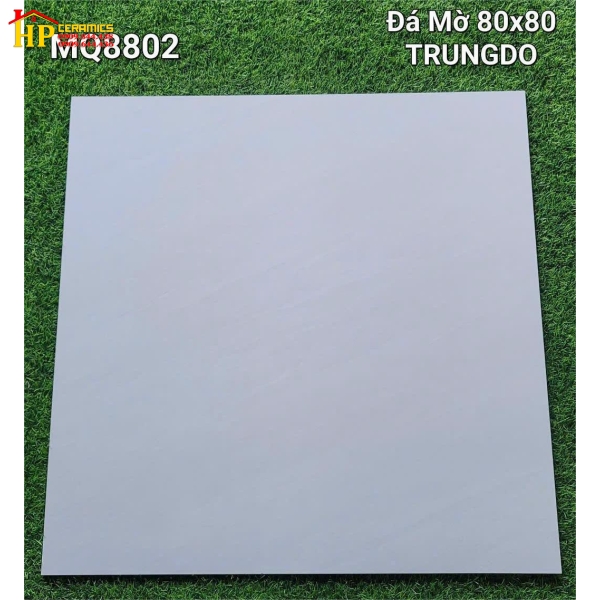 GẠCH LÁT NỀN 80X80 VÂN ĐÁ XÁM TRẮNG MATT 8802 CAO CẤP GIÁ RẺ